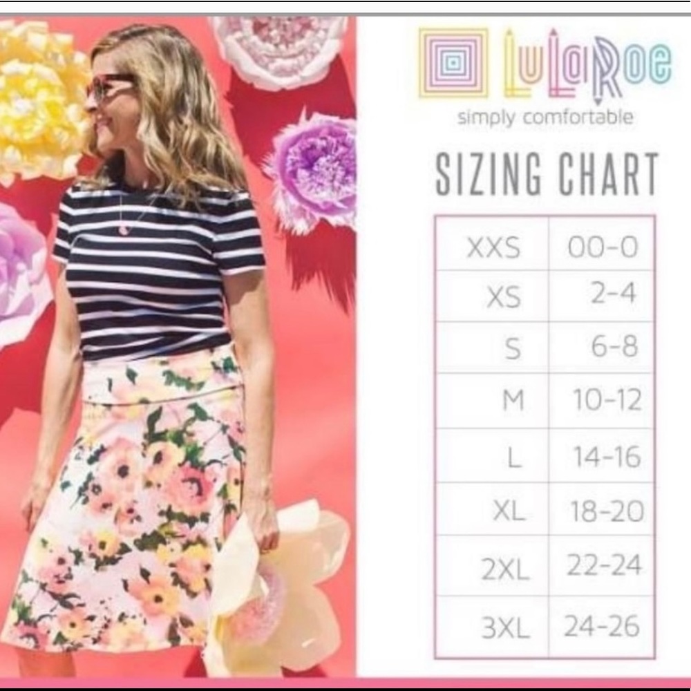 NWT LulaRoe Madison pattern skirt size XL - Picture 8 of 8